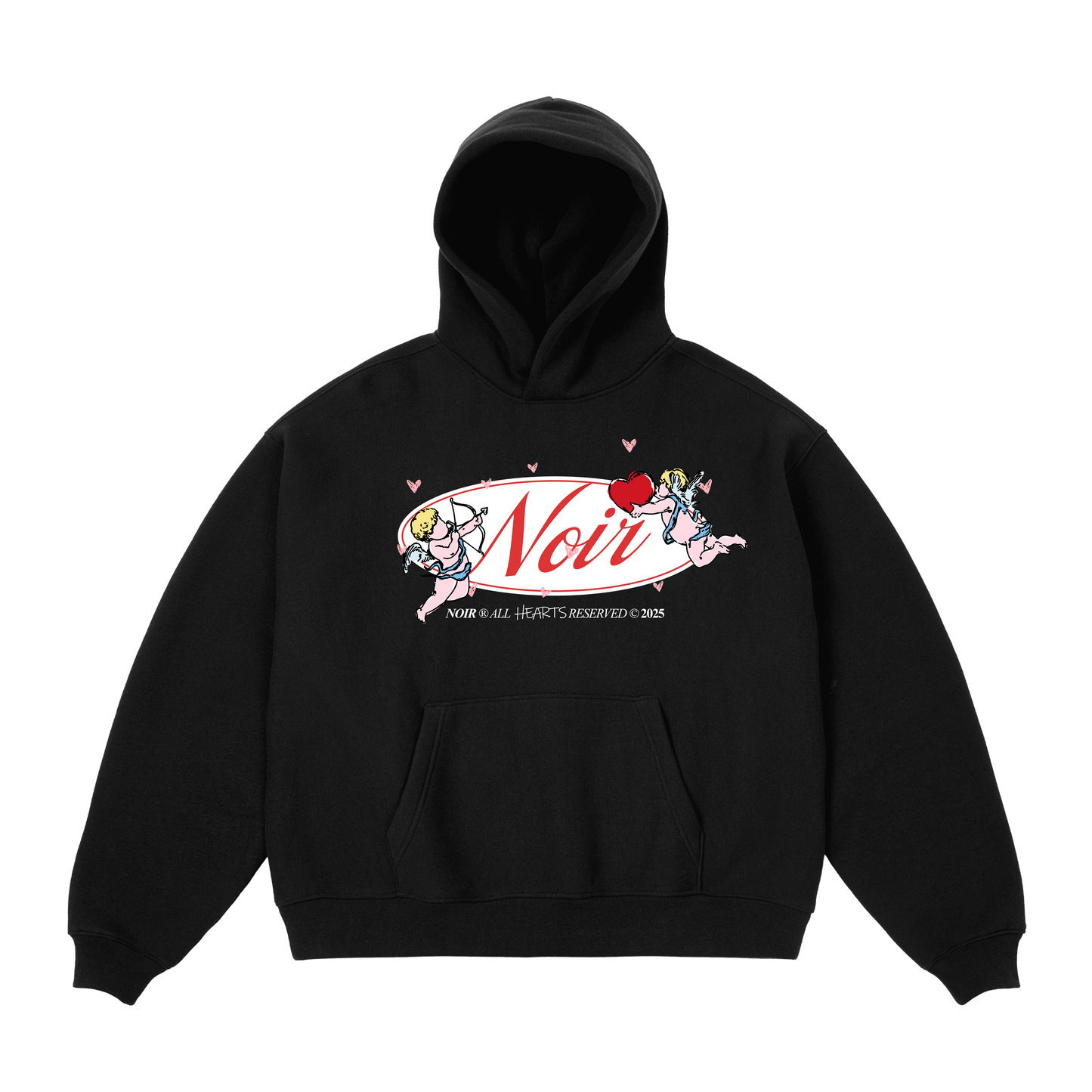 Noir Cupid Plaque AHR Hoodie